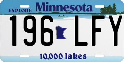MN license plate 196LFY
