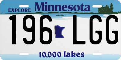 MN license plate 196LGG