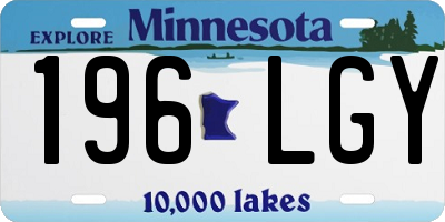 MN license plate 196LGY