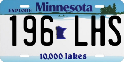 MN license plate 196LHS