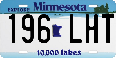 MN license plate 196LHT