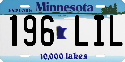MN license plate 196LIL