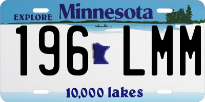 MN license plate 196LMM