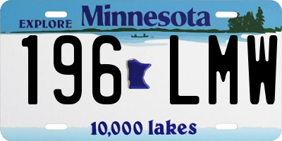 MN license plate 196LMW
