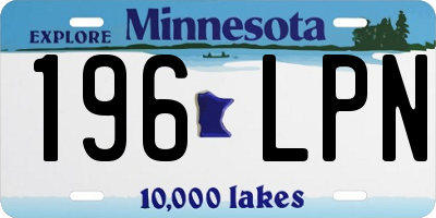 MN license plate 196LPN