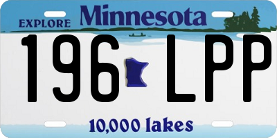 MN license plate 196LPP