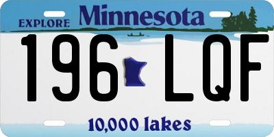 MN license plate 196LQF