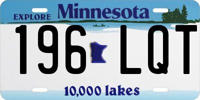 MN license plate 196LQT