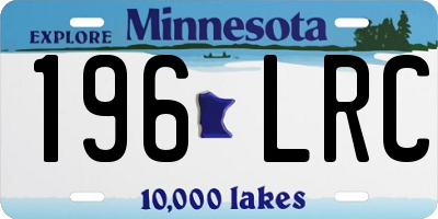 MN license plate 196LRC