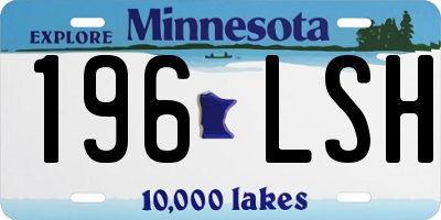 MN license plate 196LSH