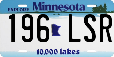 MN license plate 196LSR