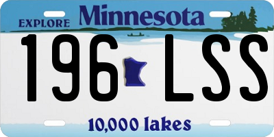 MN license plate 196LSS