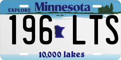 MN license plate 196LTS
