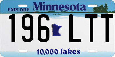 MN license plate 196LTT