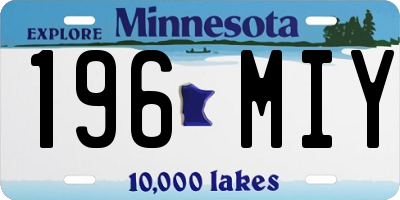 MN license plate 196MIY