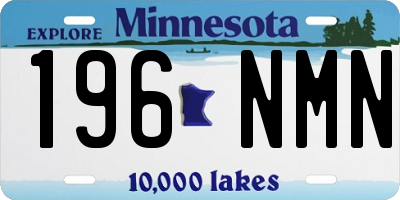 MN license plate 196NMN