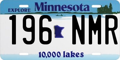 MN license plate 196NMR