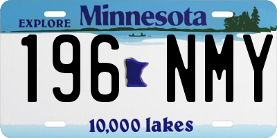 MN license plate 196NMY