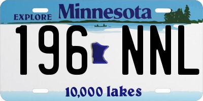 MN license plate 196NNL