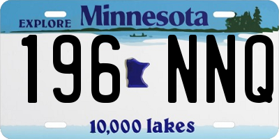 MN license plate 196NNQ