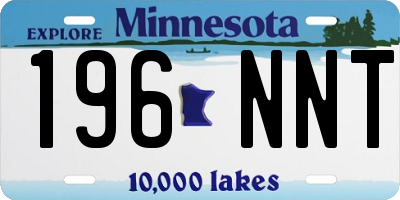 MN license plate 196NNT