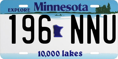 MN license plate 196NNU