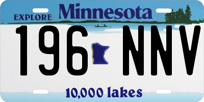 MN license plate 196NNV