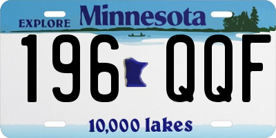 MN license plate 196QQF
