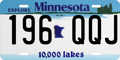 MN license plate 196QQJ