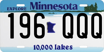 MN license plate 196QQQ