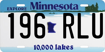 MN license plate 196RLU