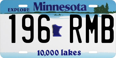 MN license plate 196RMB