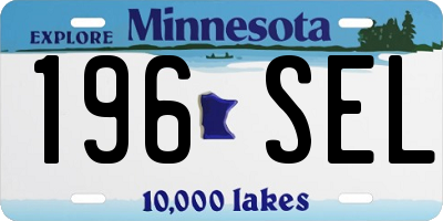 MN license plate 196SEL