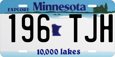 MN license plate 196TJH