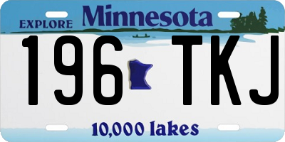 MN license plate 196TKJ