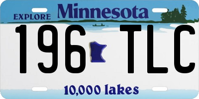 MN license plate 196TLC