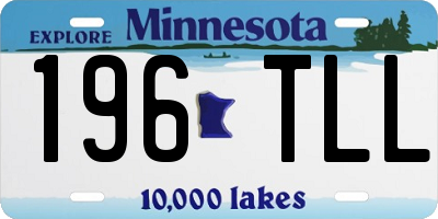 MN license plate 196TLL
