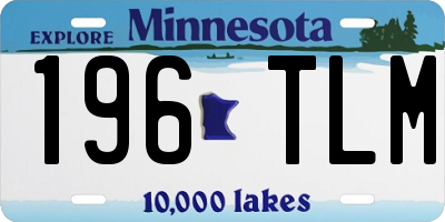 MN license plate 196TLM