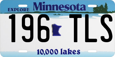 MN license plate 196TLS