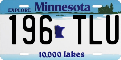 MN license plate 196TLU