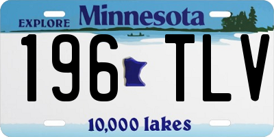 MN license plate 196TLV