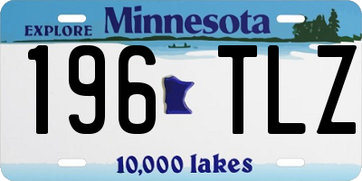 MN license plate 196TLZ
