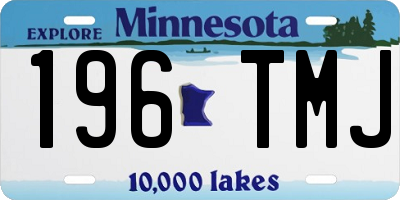 MN license plate 196TMJ