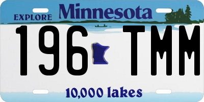 MN license plate 196TMM