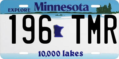 MN license plate 196TMR