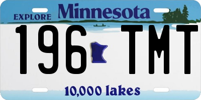 MN license plate 196TMT