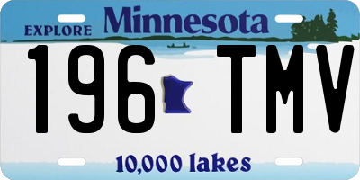 MN license plate 196TMV
