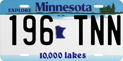 MN license plate 196TNN