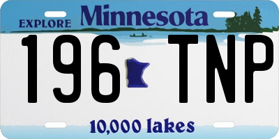 MN license plate 196TNP