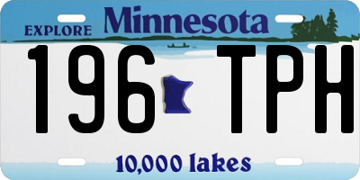 MN license plate 196TPH